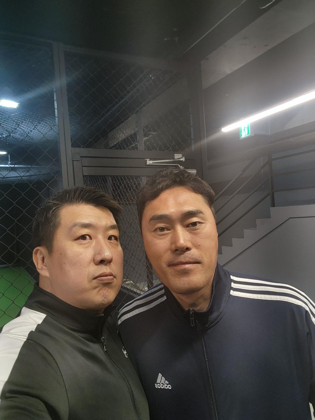 조성환 코치 방문